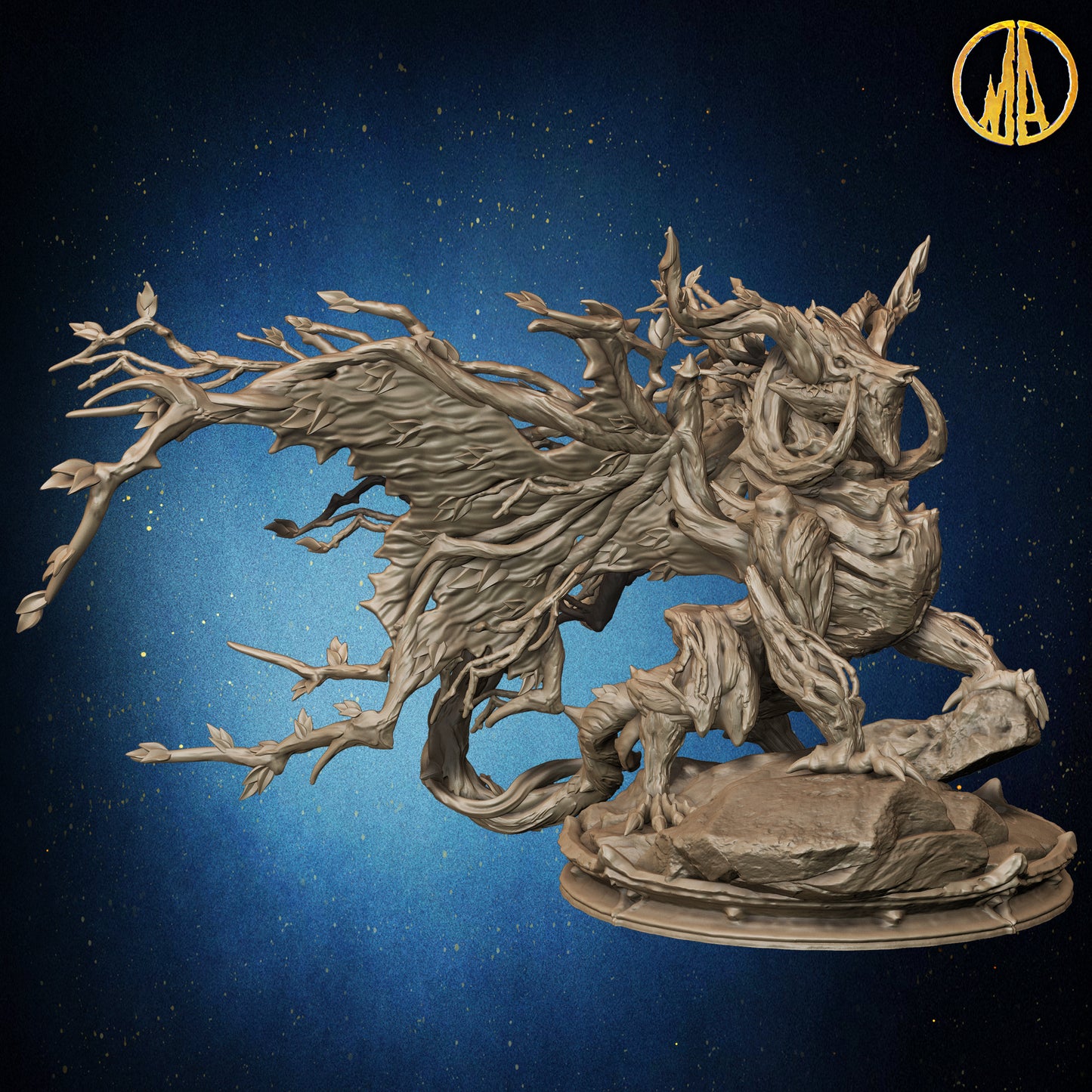 Monolith Arts - Whispering Forest - Forest Dragon - DnD/TTRPG Figure/Miniature
