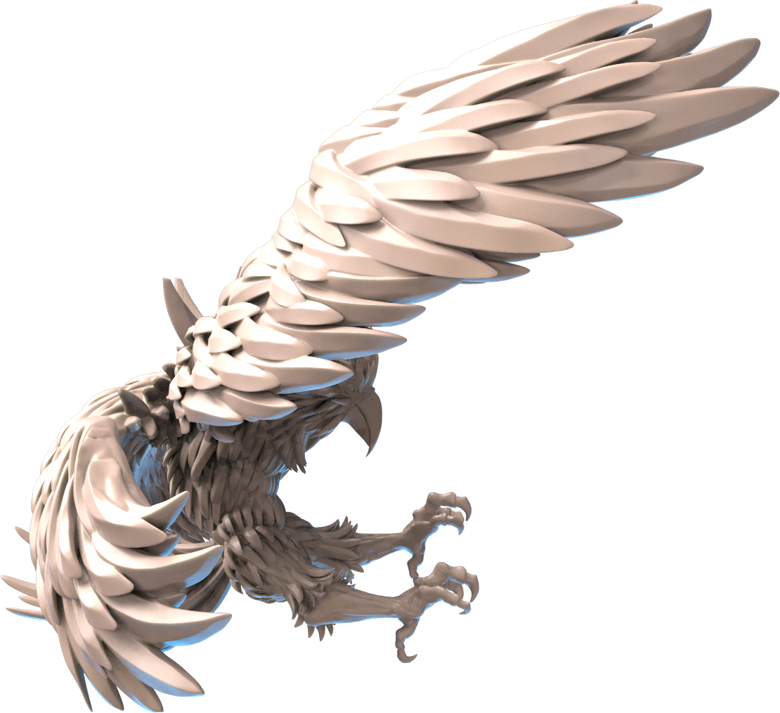 Sync Ratio - Shiverclaws - Frost Phoenix - DnD/TTRPG Figure/Miniature