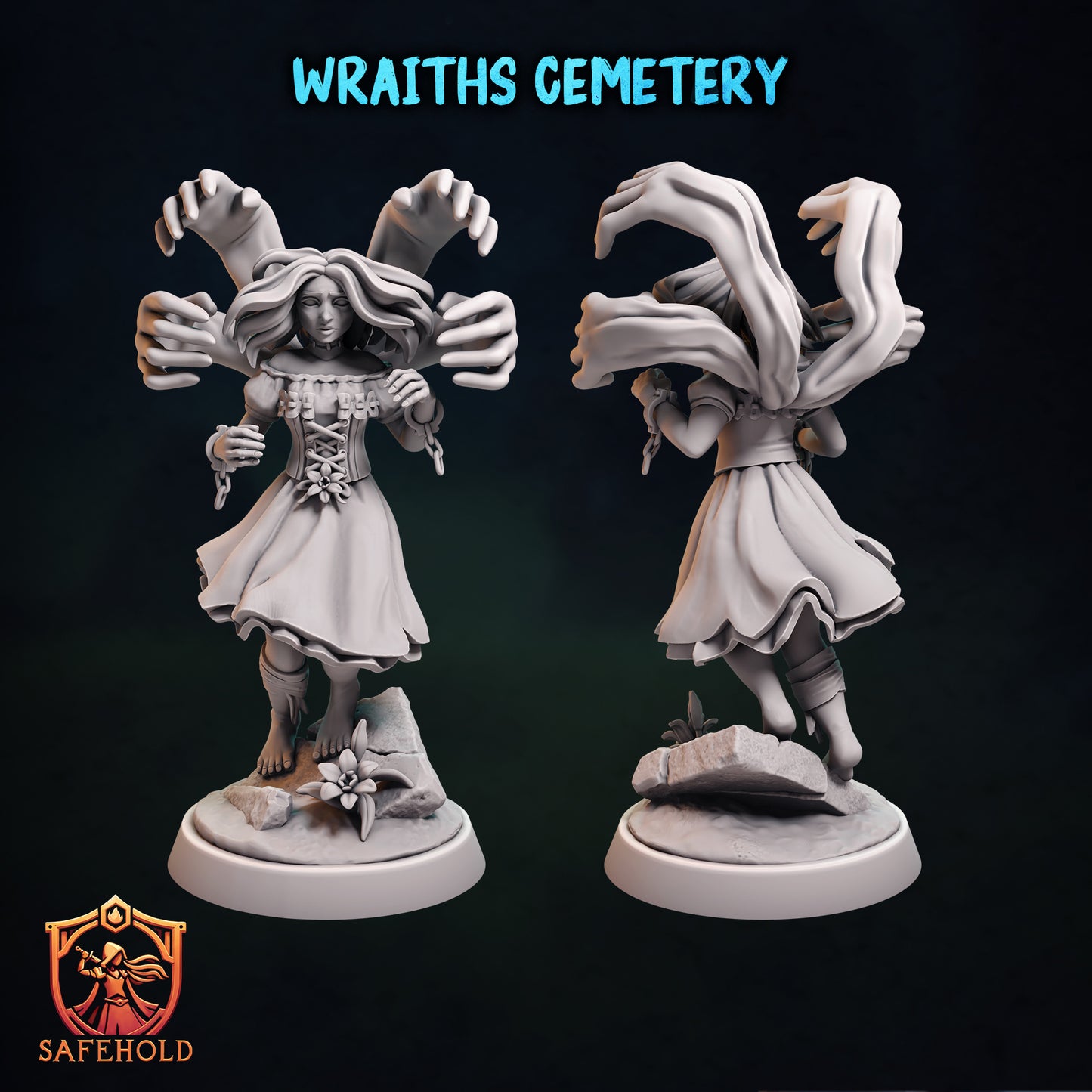 Safehold - Wraith's Cemetery - Ghost Girl - DnD/TTRPG Miniature/Figure