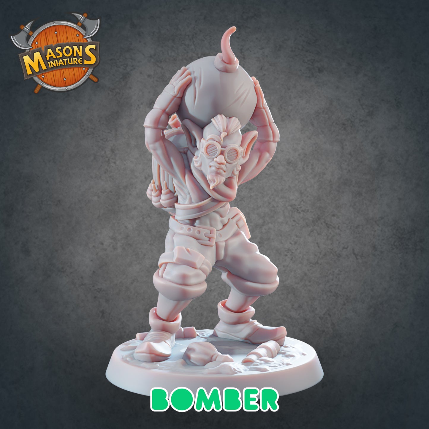 Masons Miniatures - Goblin Bomber - DnD/TTRPG Figure/Miniature