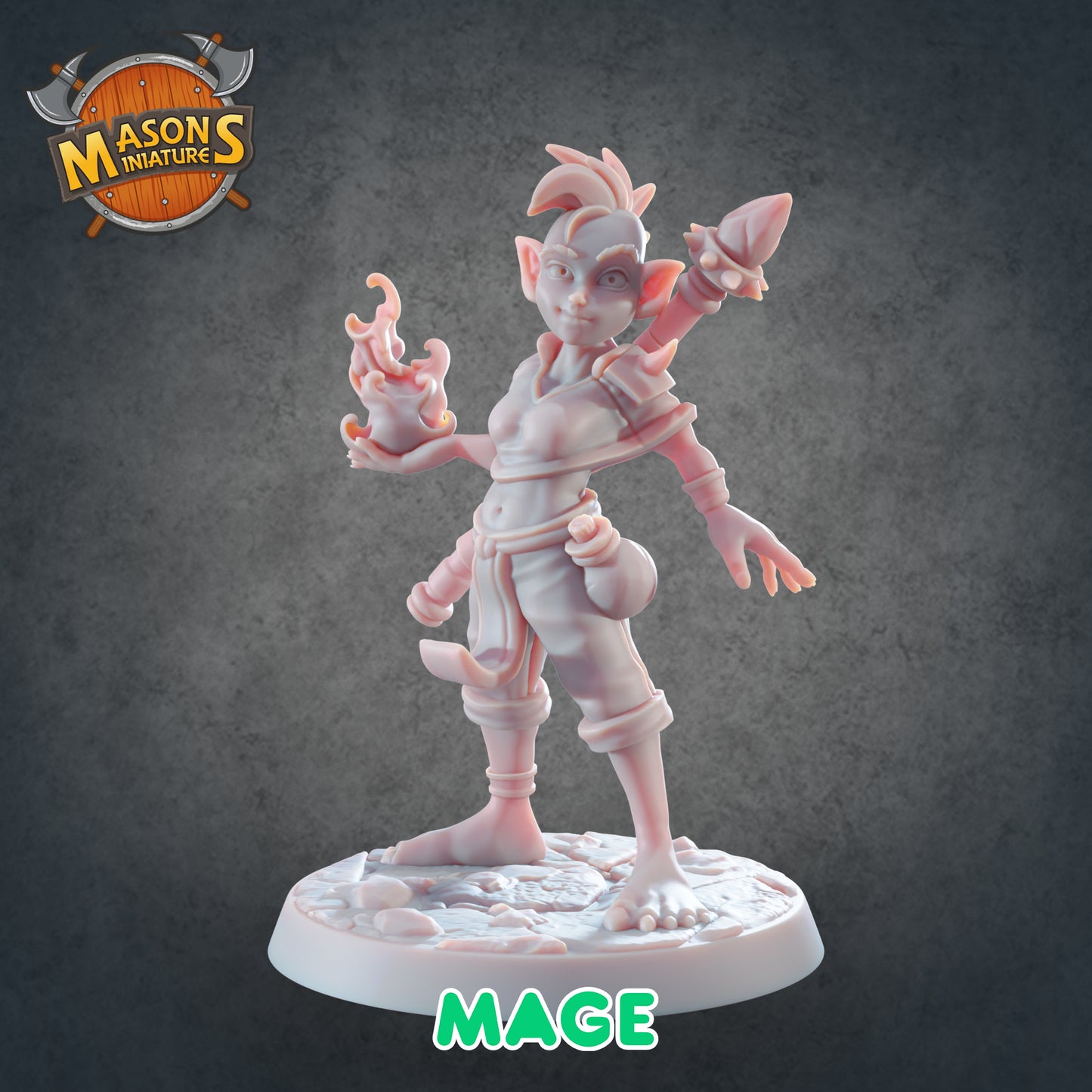 Masons Miniatures - Goblin Mage - DnD/TTRPG Figure/Miniature