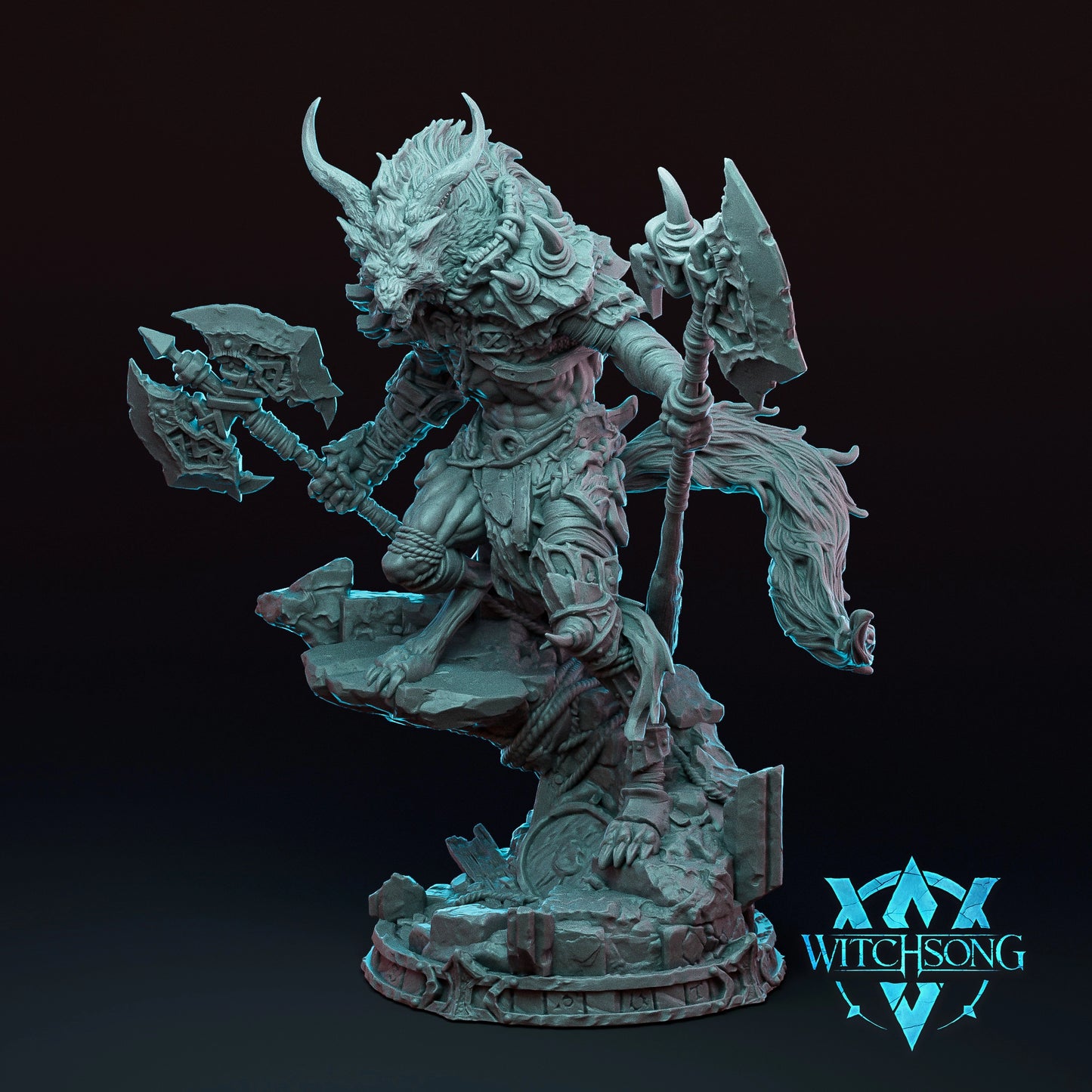 Witchsong Miniatures - Ascendant Greatwolf - DnD/TTRPG Figure/Miniature