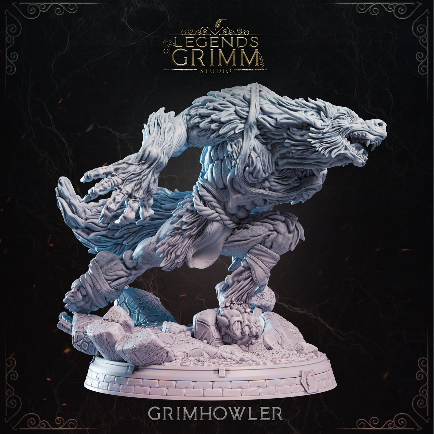 Grimm Legends - Werewolf 3 - DnD/TTRPG Figure/Miniature