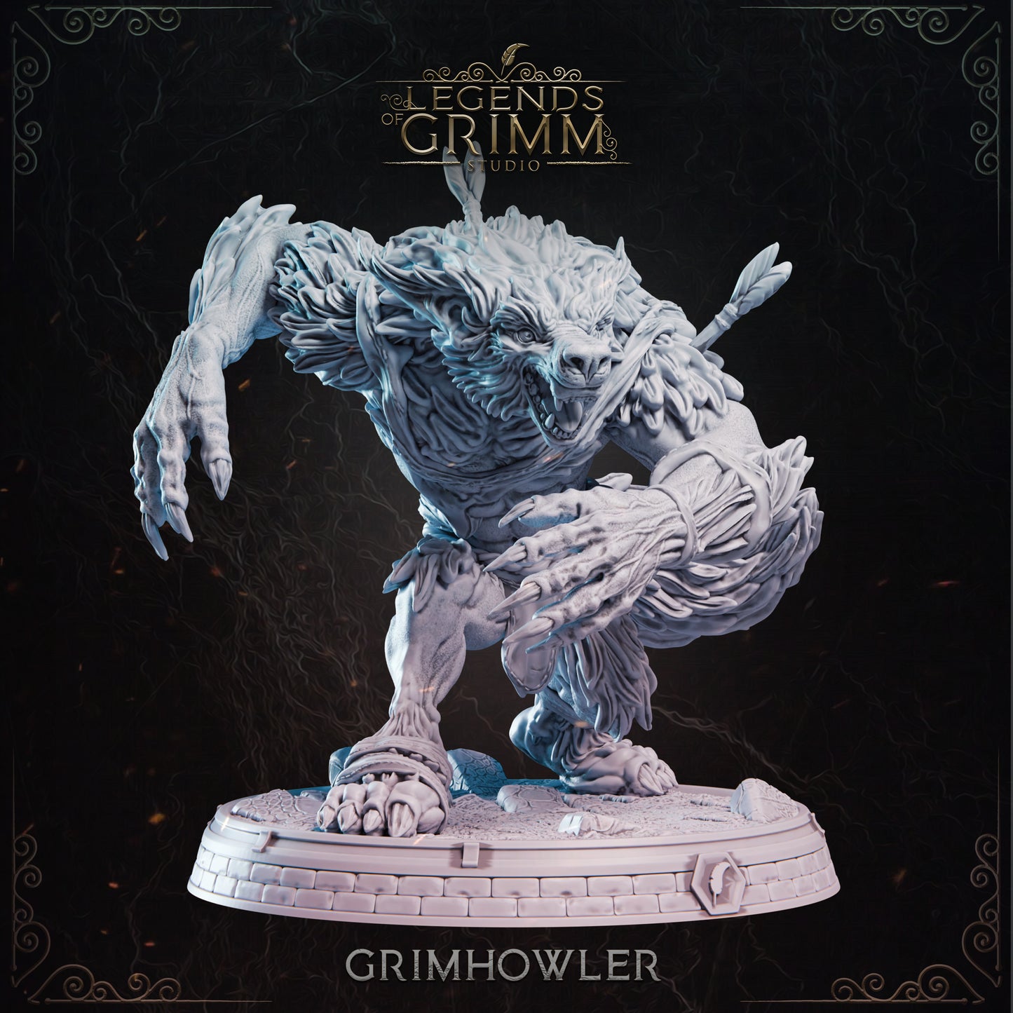 Grimm Legends - Werewolf 4 - DnD/TTRPG Figure/Miniature
