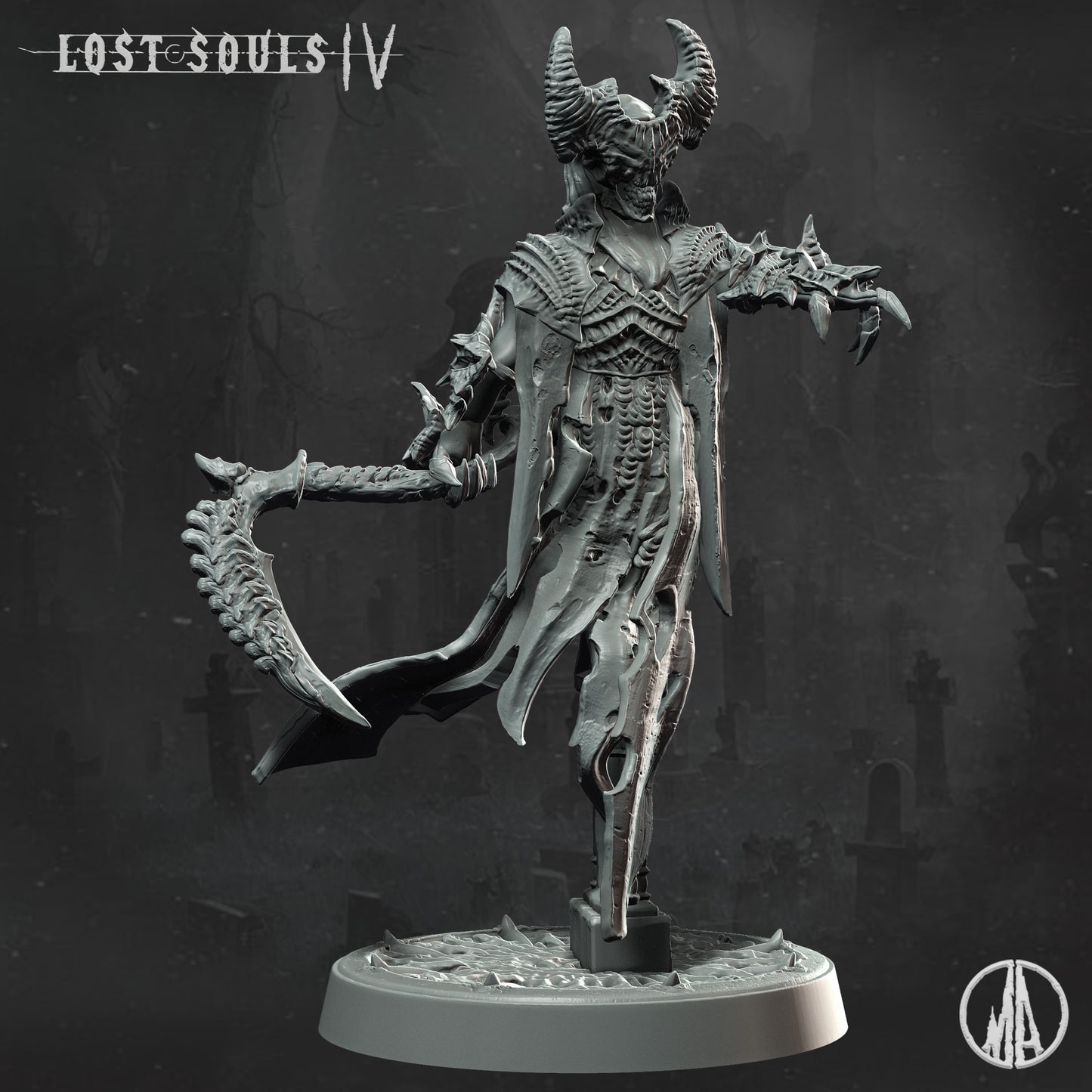 Monolith Arts - Lost Souls IV - Haunting Specter #1 - DnD/TTRPG Figure/Miniature