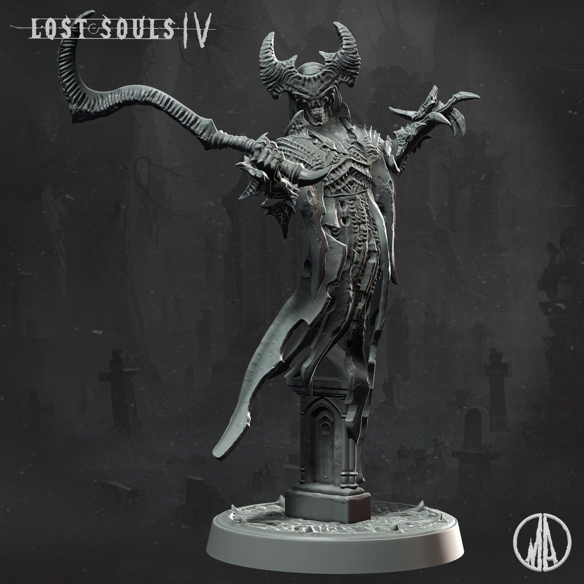 Monolith Arts - Lost Souls IV - Haunting Specter #3 - DnD/TTRPG Figure/Miniature