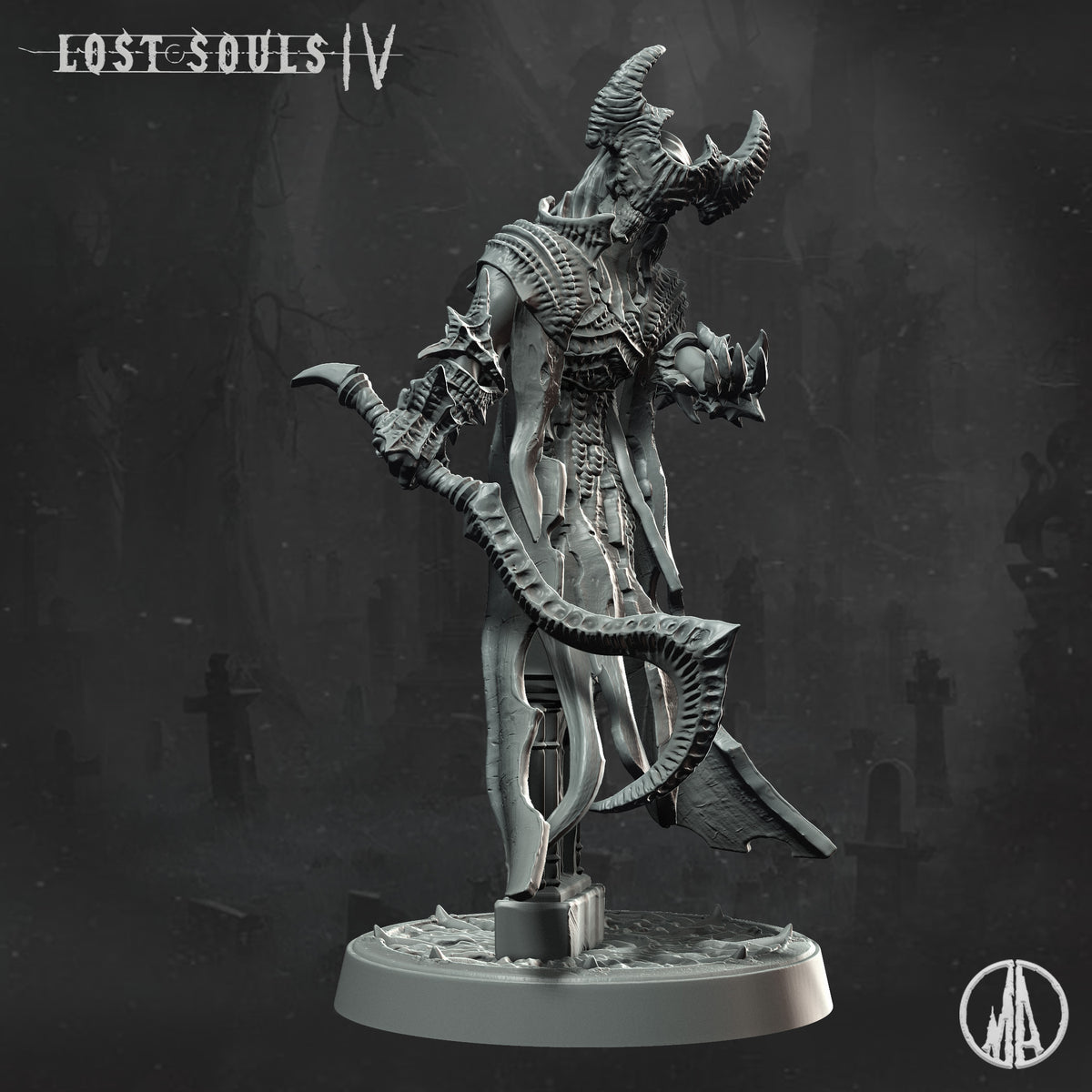 Monolith Arts - Lost Souls IV - Haunting Specter #4 - DnD/TTRPG Figure/Miniature