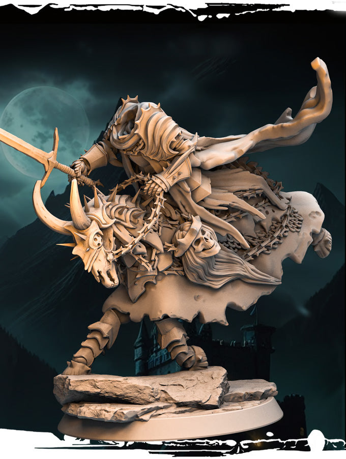 Monolith Arts - Skeletons - Headless Horseman - DnD/TTRPG Figure/Miniature