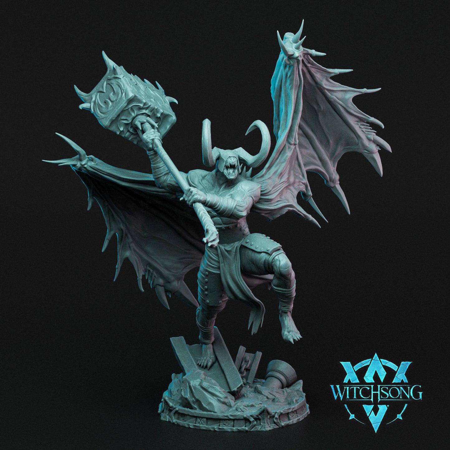 Witchsong Miniatures - Hellforged - Lieutenant Agguth - Helios3DPrinting