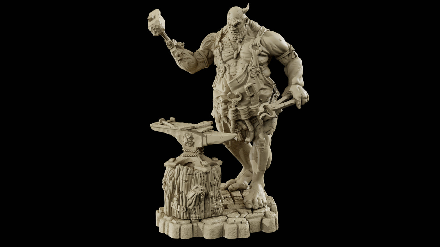 Bemazz Miniatures - Unstoppable Horde - Ogre Blackmith - DnD/TTRPG Figure/Miniature