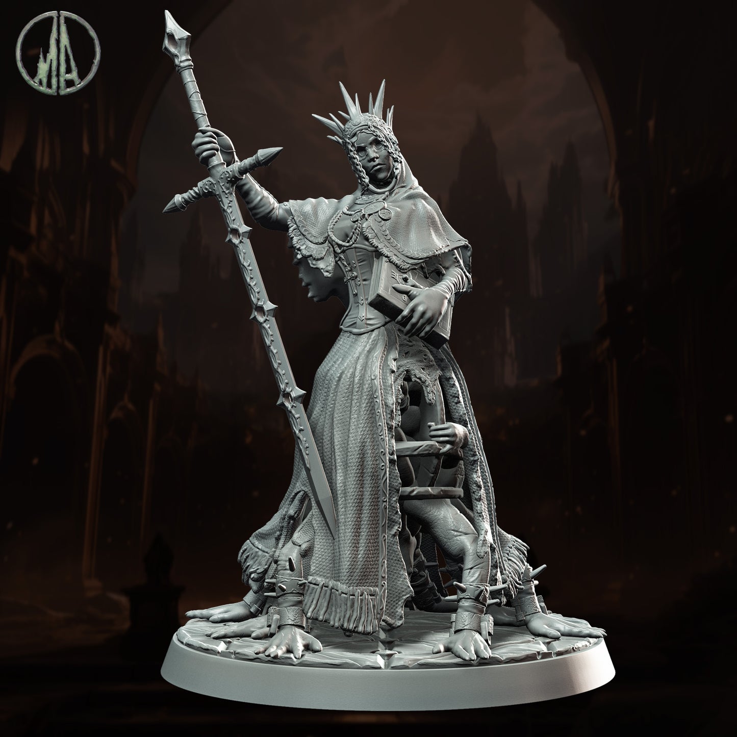 Monolith Arts - Underworld Creatures - Hideous Nun #2 - DnD/TTRPG Figure/Miniature