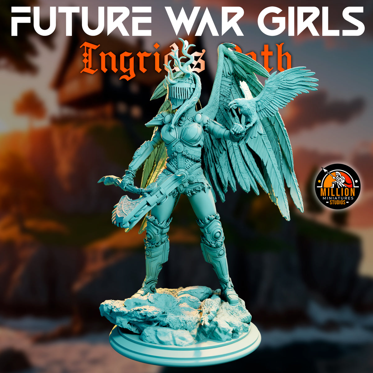 Million Miniatures - Future War Girls - Ingrid Ravenson #2 - 75mm Pin Up/Figure/Model/Diorama