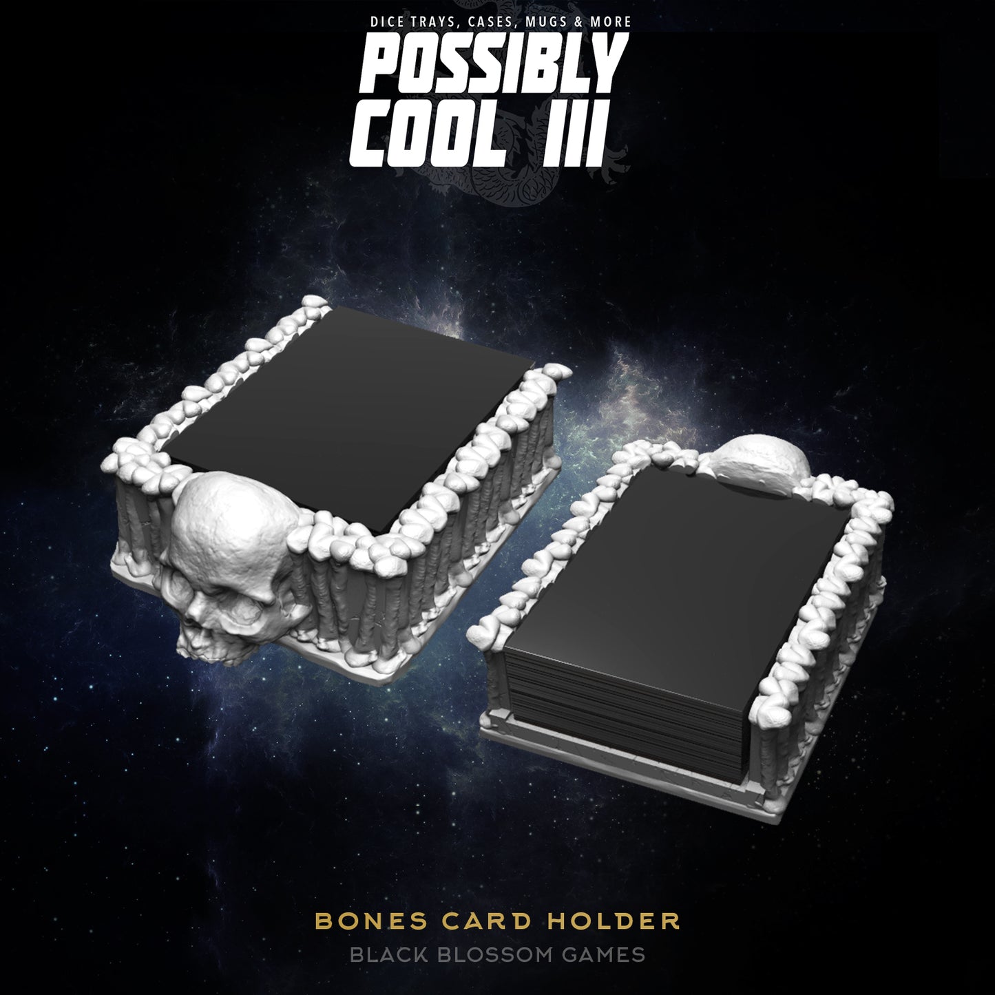 Possibly Cool Card Deck Box - Bones - DnD/TTRPG/Roleplaying/Wargames