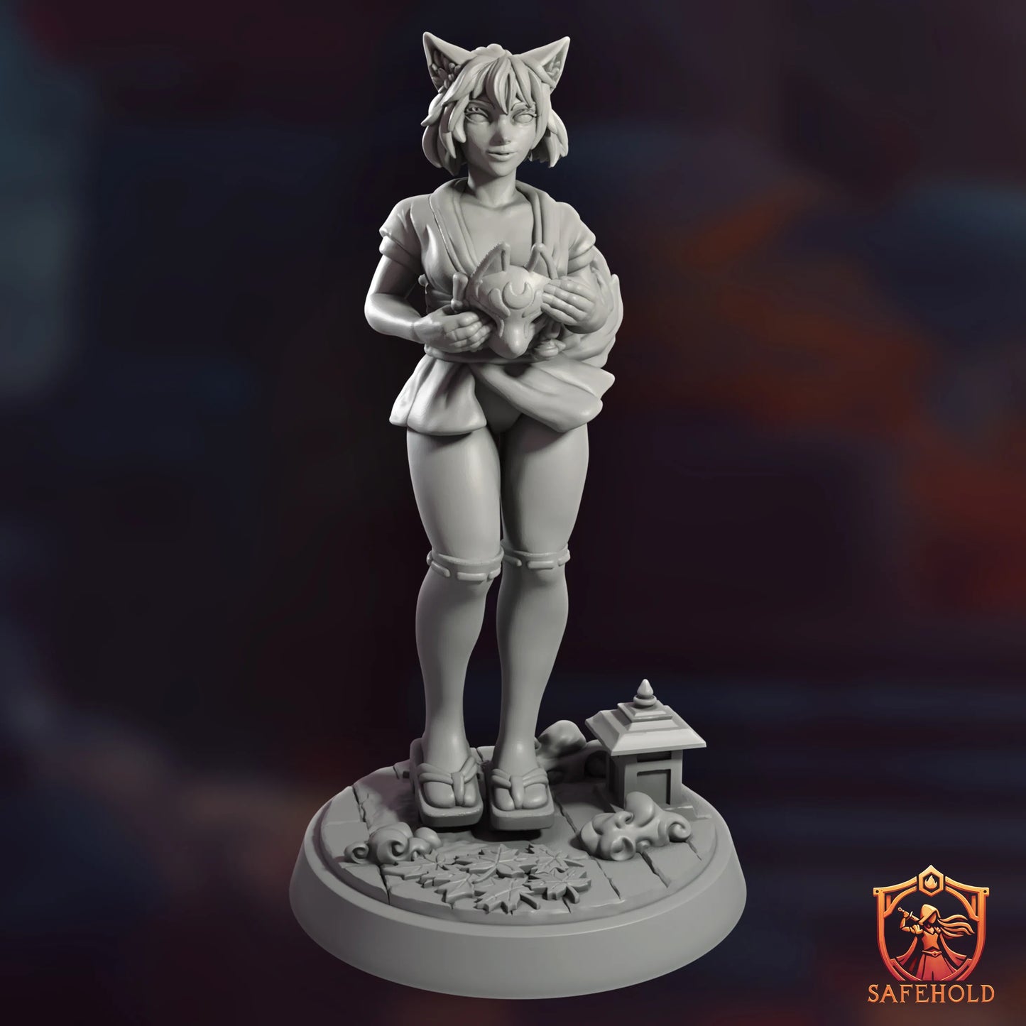 Safehold - Inari the Kitsune Girl - 75mm Pin Up/Figure/Model/Diorama