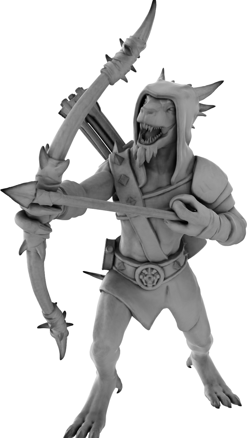 3 Amigos Miniatures - Kobold w/Bow - DnD/TTRPG Figure/Miniature - Helios3DPrinting