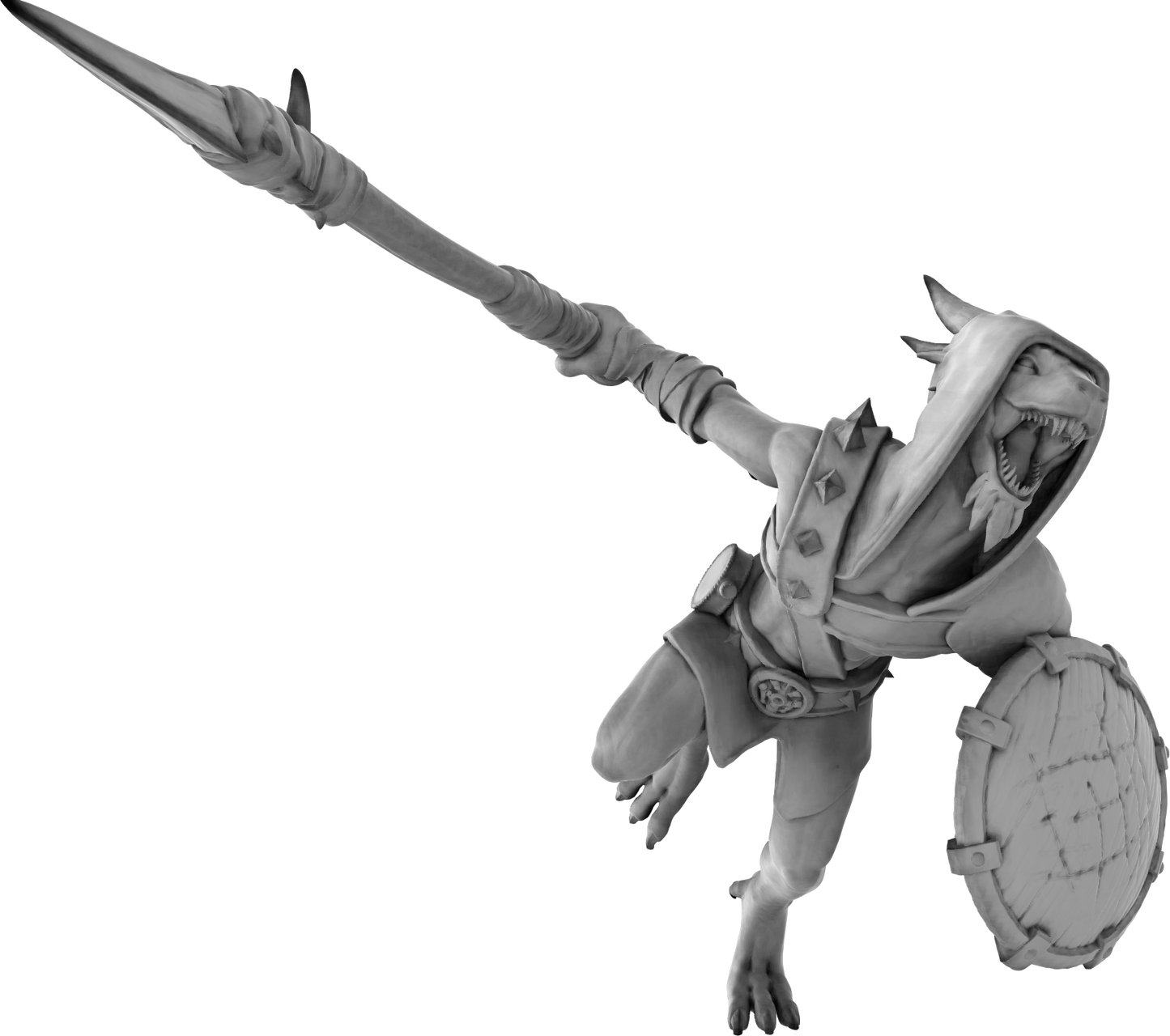 3 Amigos Miniatures - Kobold w/Spear - DnD/TTRPG Figure/Miniature - Helios3DPrinting