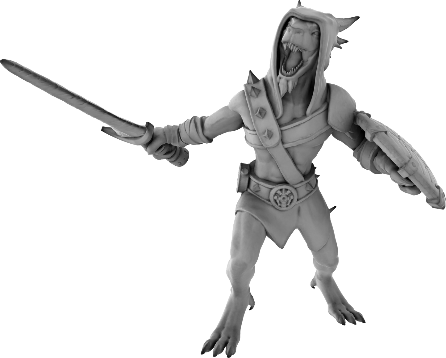 3 Amigos Miniatures - Kobold w/Sword & Shield - DnD/TTRPG Figure/Miniature - Helios3DPrinting