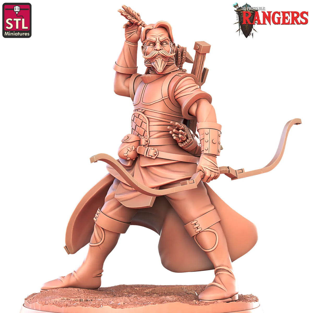 STL Miniatures - Archer - DnD/TTRPG Figure/Miniature