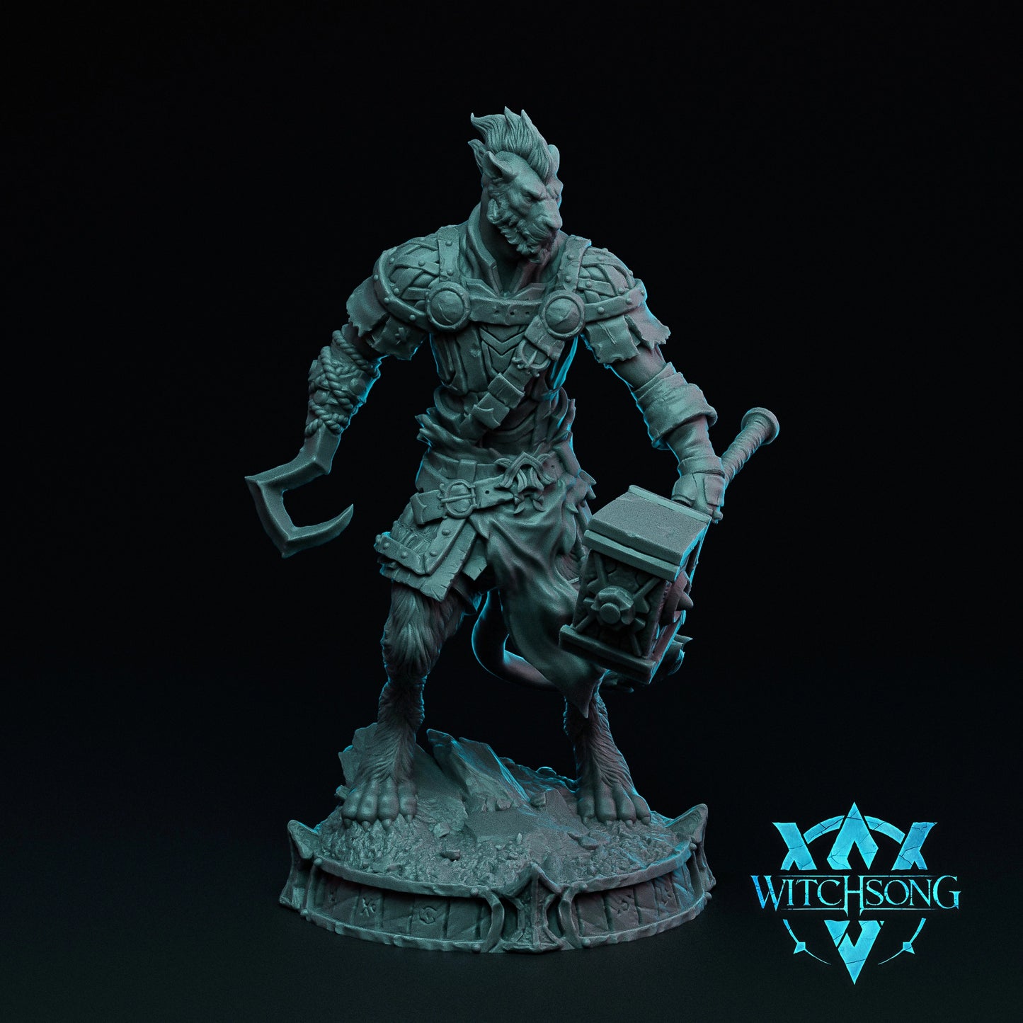 Witchsong Miniatures - Lord of the Lionhorde - Foot Soldiers - 5 Poses - Helios3DPrinting