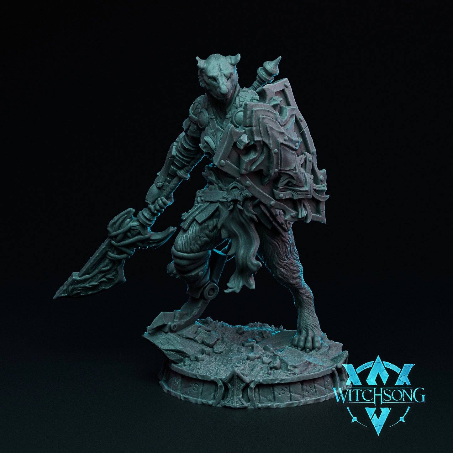 Witchsong Miniatures - Lord of the Lionhorde - Foot Soldiers - 5 Poses - Helios3DPrinting
