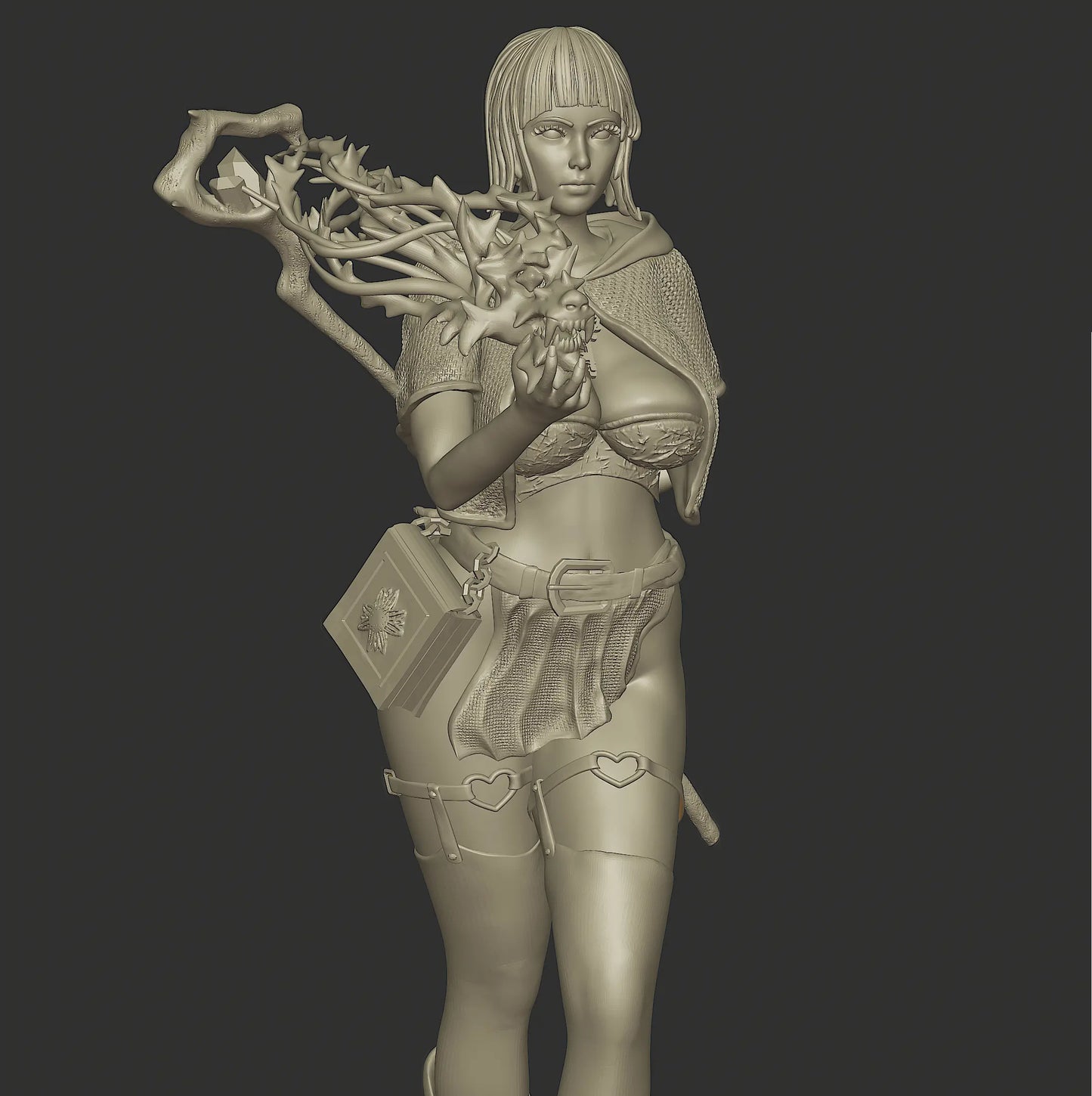 3darts - Eira, The Frost Mage - 75/120mm Pin Up/Figure/Model/Diorama - Helios3DPrinting