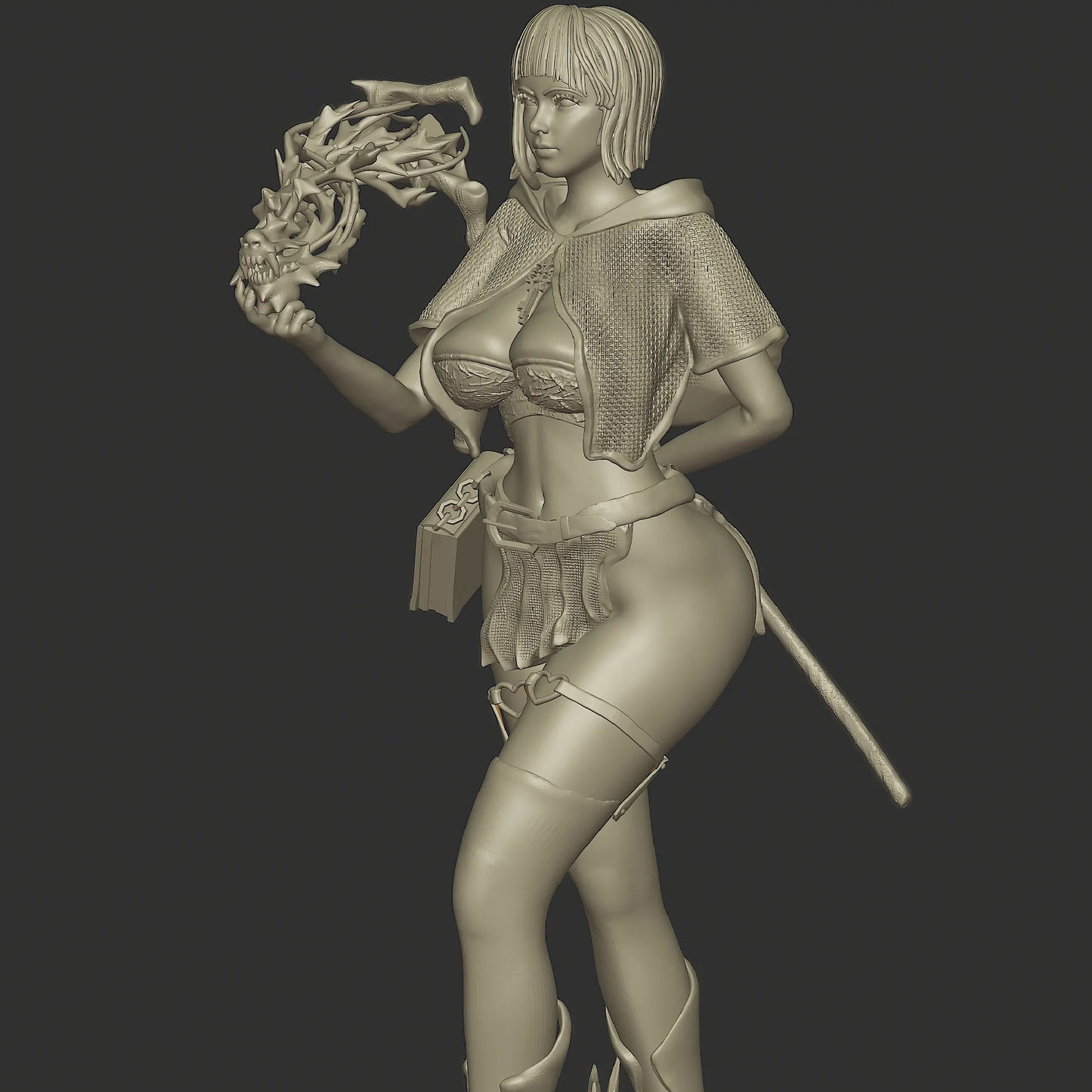 3darts - Eira, The Frost Mage - 75/120mm Pin Up/Figure/Model/Diorama - Helios3DPrinting