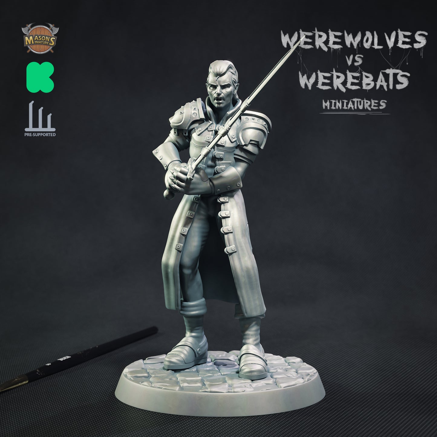 Masons Miniatures - Vampire #4 - DnD/TTRPG Figure/Miniature