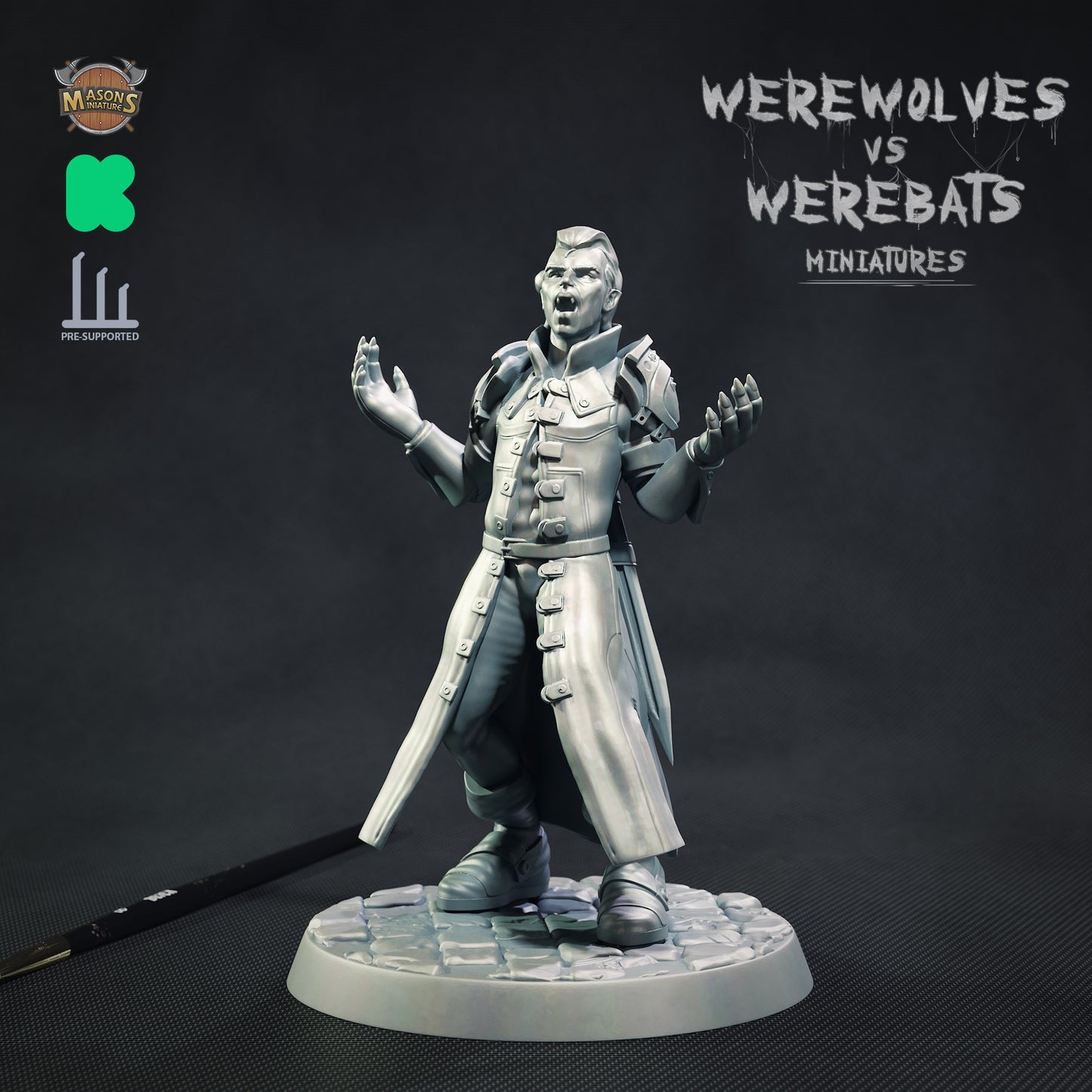 Masons Miniatures - Vampire #3 - DnD/TTRPG Figure/Miniature