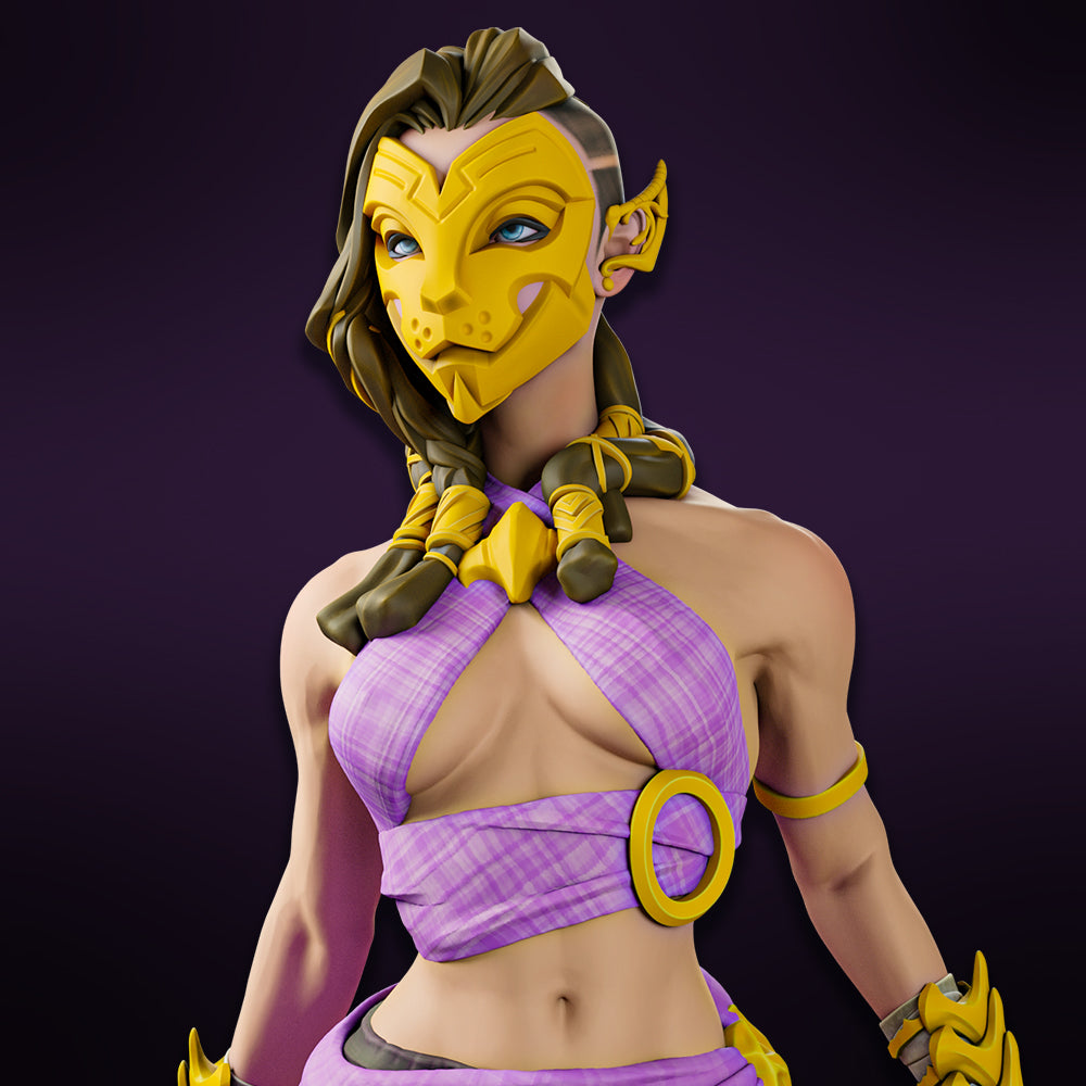 Miniatures Cave - Serphina, The Half-Elf Assassin - 2 Poses - 75/100mm Pin Up/Figure/Model/Diorama
