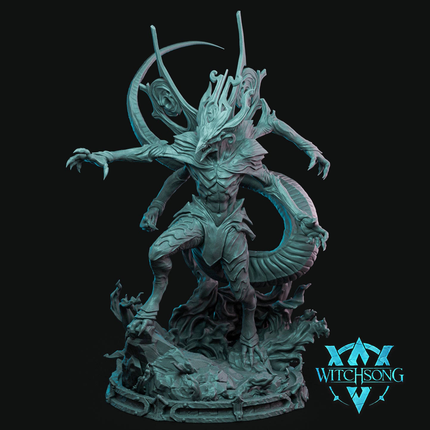 Witchsong Miniatures - Hellforged - Mek'herot, Prince of the Abyss - Helios3DPrinting
