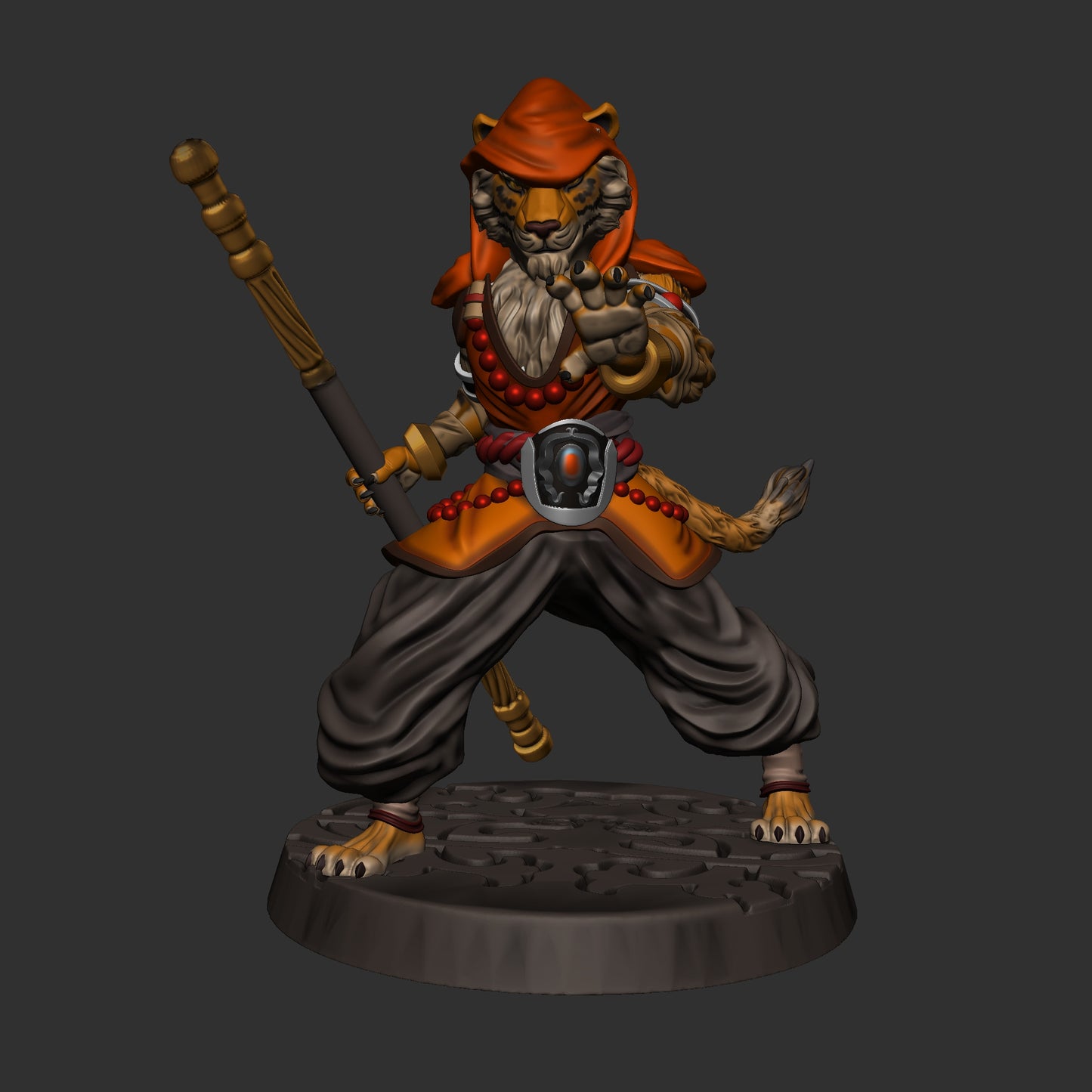 Mojibake - Battle for Xiuyu - Tabaxi Monks - DnD/TTRPG Figure/Miniature - Helios3DPrinting