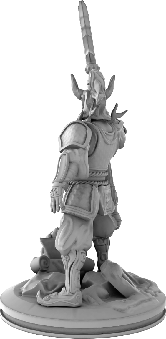 Mojibake - Battle for Genbushan - Ayrat, The Emperor - DnD/TTRPG Figure/Miniature - Helios3DPrinting