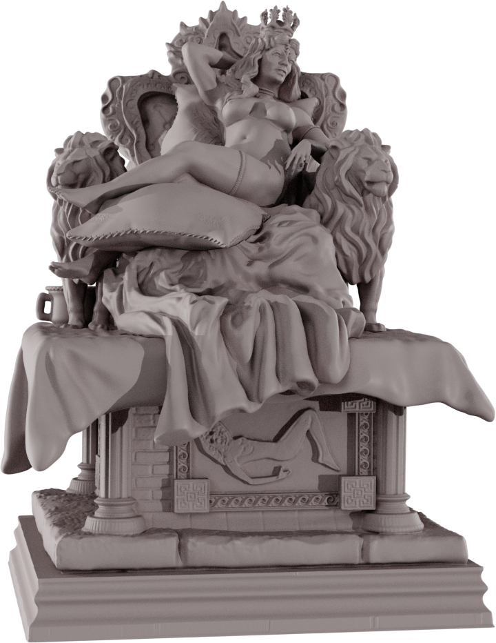 Devi Miniatures - Amazons - Queen Thalassa - 75mm Pin Up/Figure/Model/Diorama