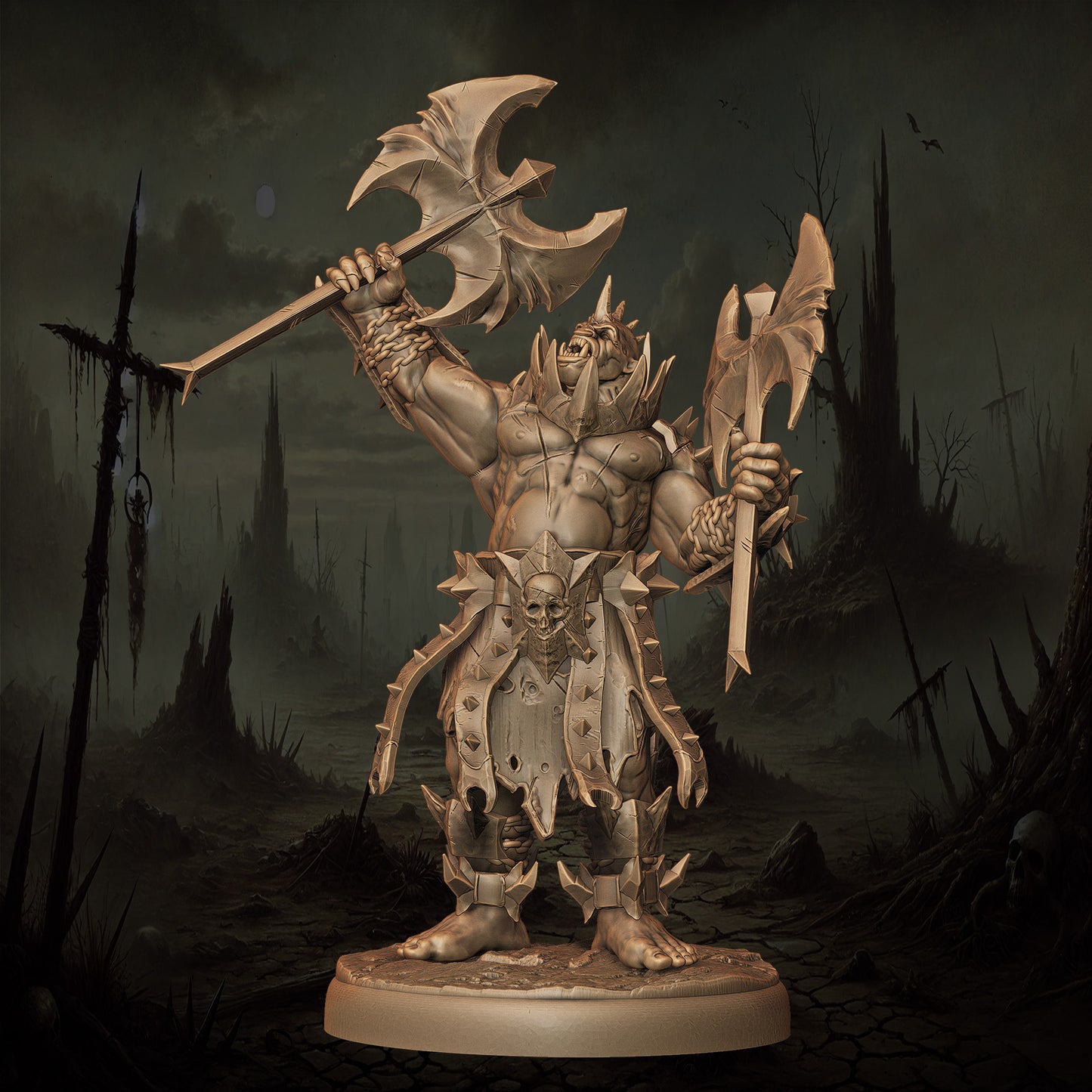 Monolith Arts - Orcs - Berserker Champion - DnD/TTRPG Figure/Miniature
