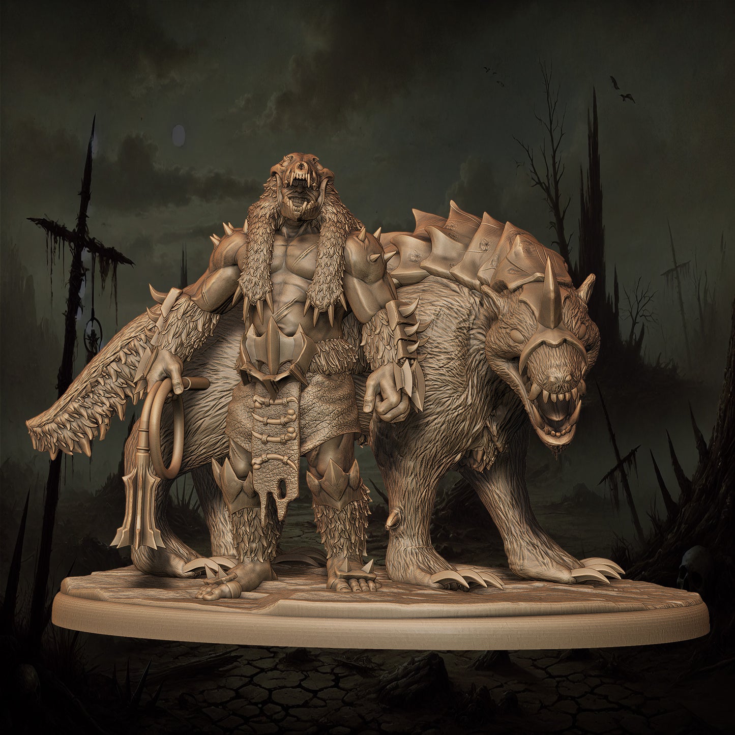 Monolith Arts - Orcs - Houndmaster #3 - DnD/TTRPG Figure/Miniature