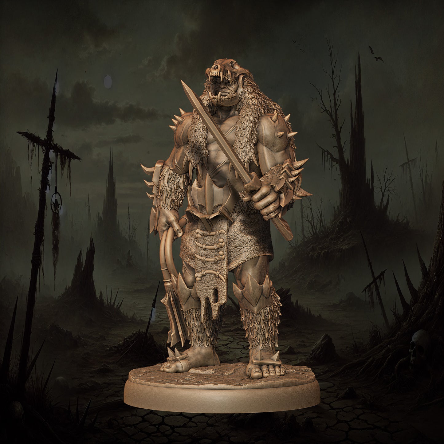 Monolith Arts - Orcs - Houndmaster #4 - DnD/TTRPG Figure/Miniature