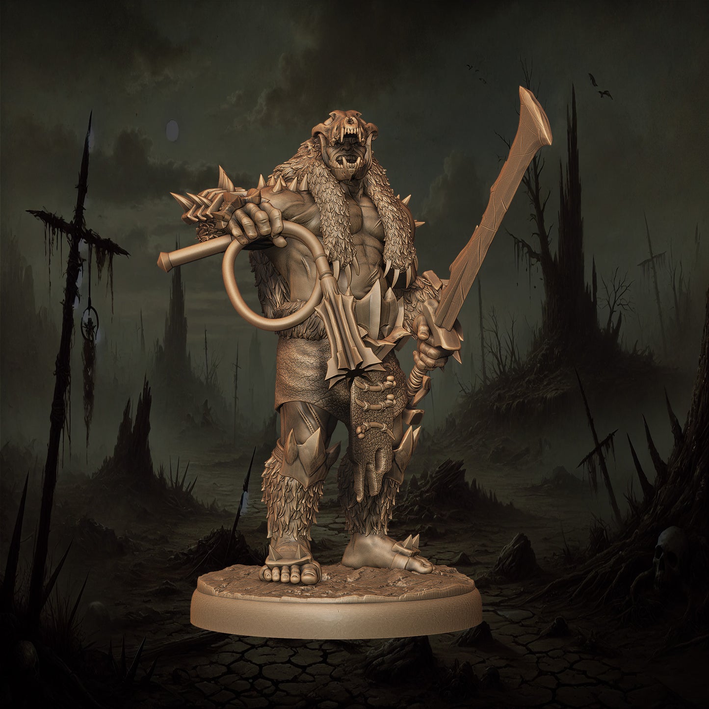 Monolith Arts - Orcs - Houndmaster #5 - DnD/TTRPG Figure/Miniature
