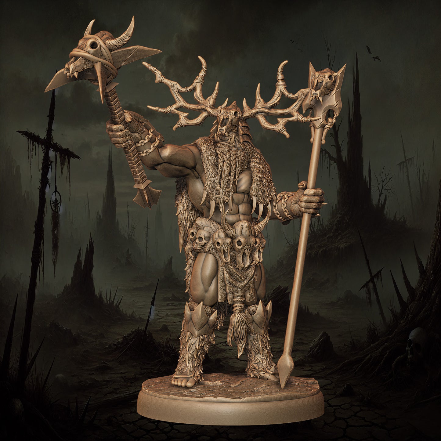 Monolith Arts - Orcs - Shaman Champion - DnD/TTRPG Figure/Miniature