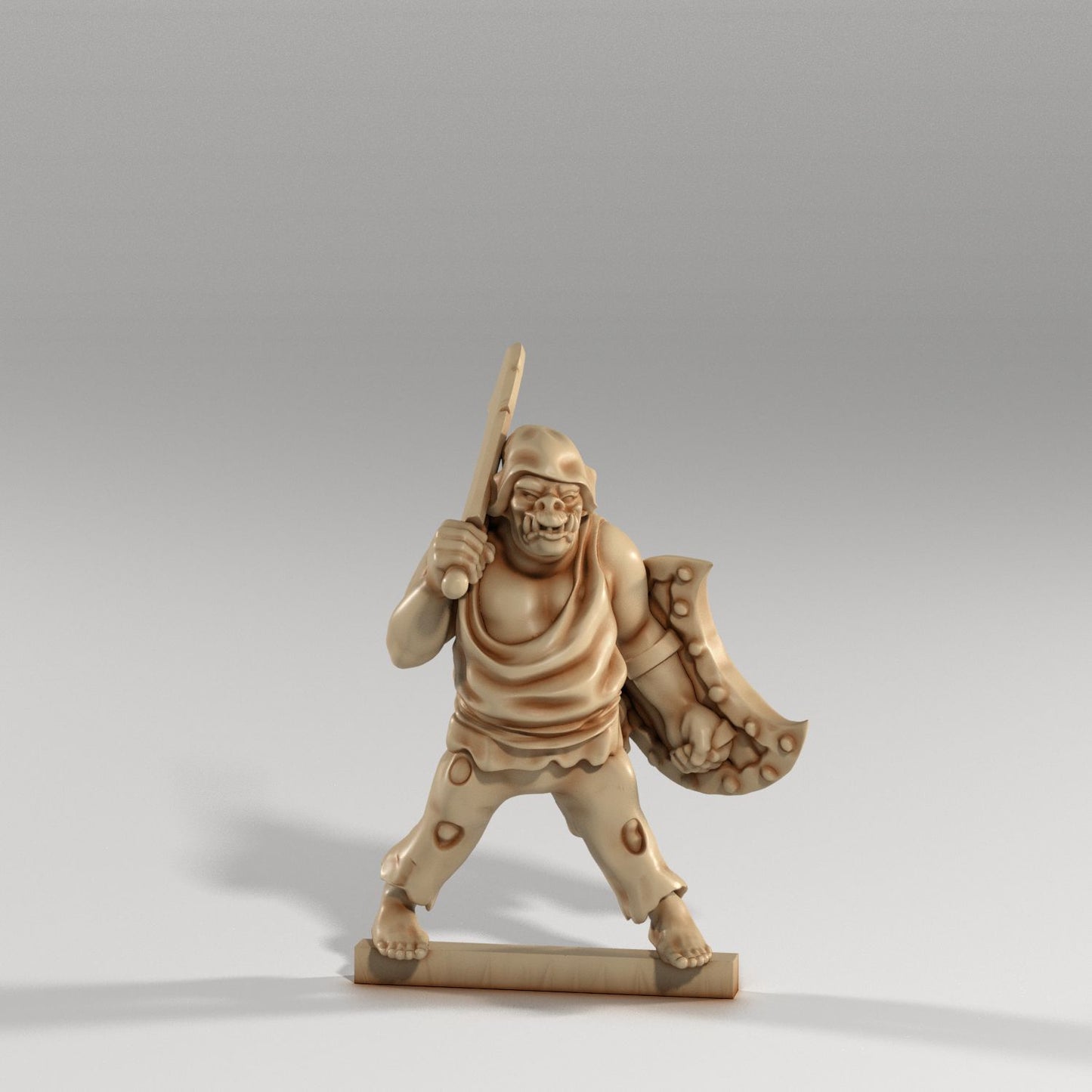 Medusa Miniatures - Orc Thug Shield - DnD/TTRPG/Roleplaying/Wargames