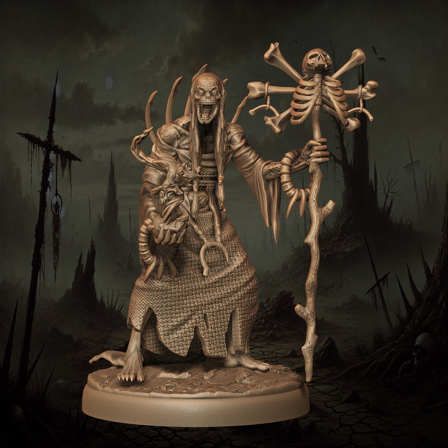 Monolith Arts - Orcs - Warlock #1 - DnD/TTRPG Figure/Miniature