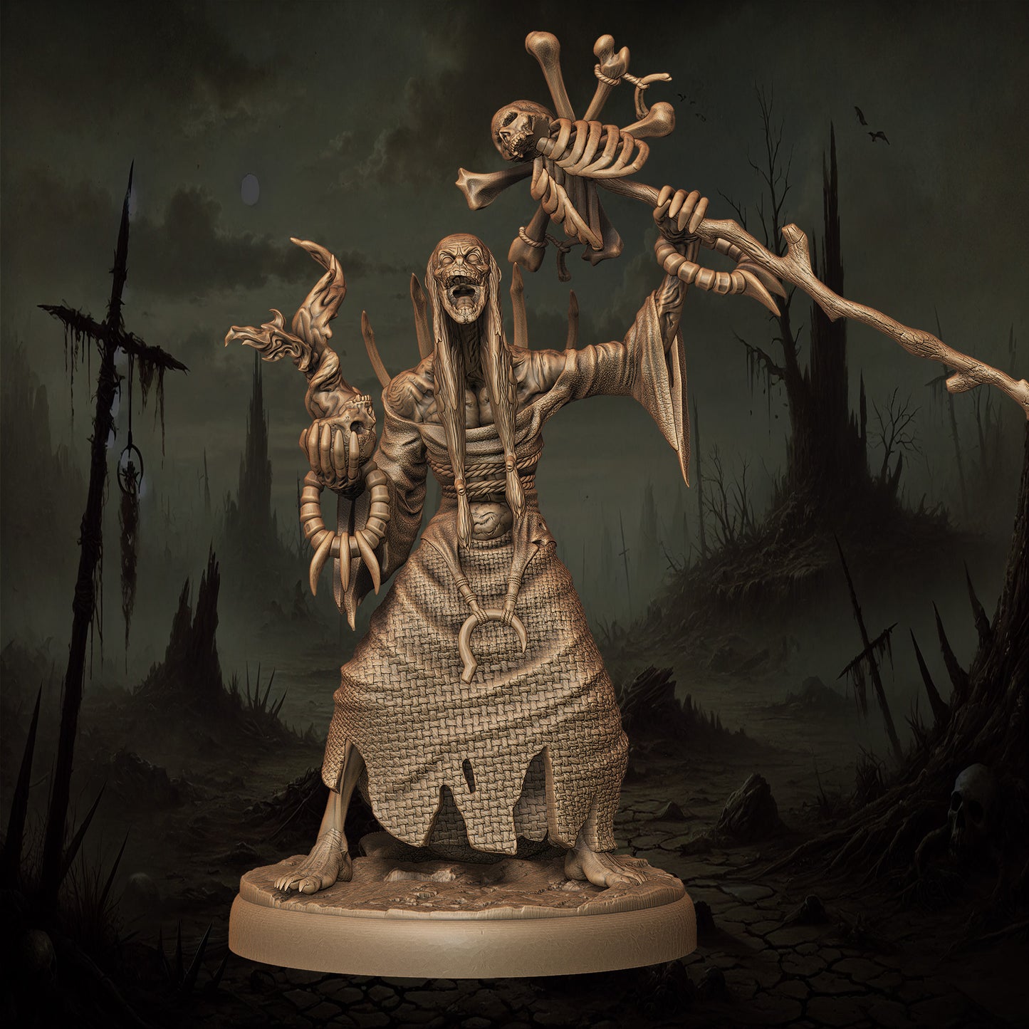 Monolith Arts - Orcs - Warlock #4 - DnD/TTRPG Figure/Miniature
