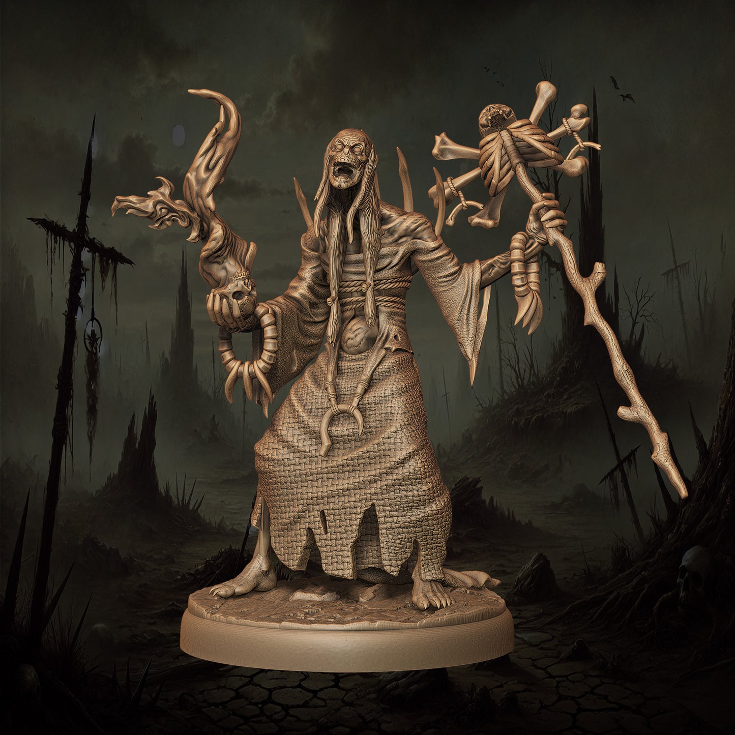 Monolith Arts - Orcs - Warlock #5 - DnD/TTRPG Figure/Miniature