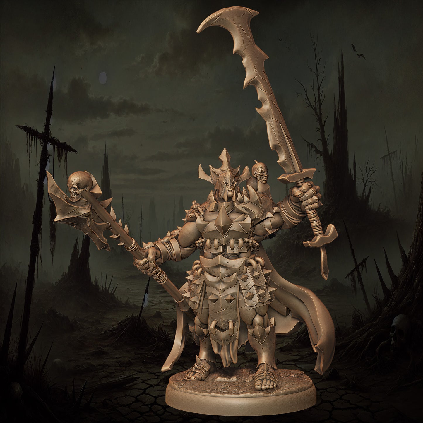 Monolith Arts - Orcs - Warlord Champion - DnD/TTRPG Figure/Miniature
