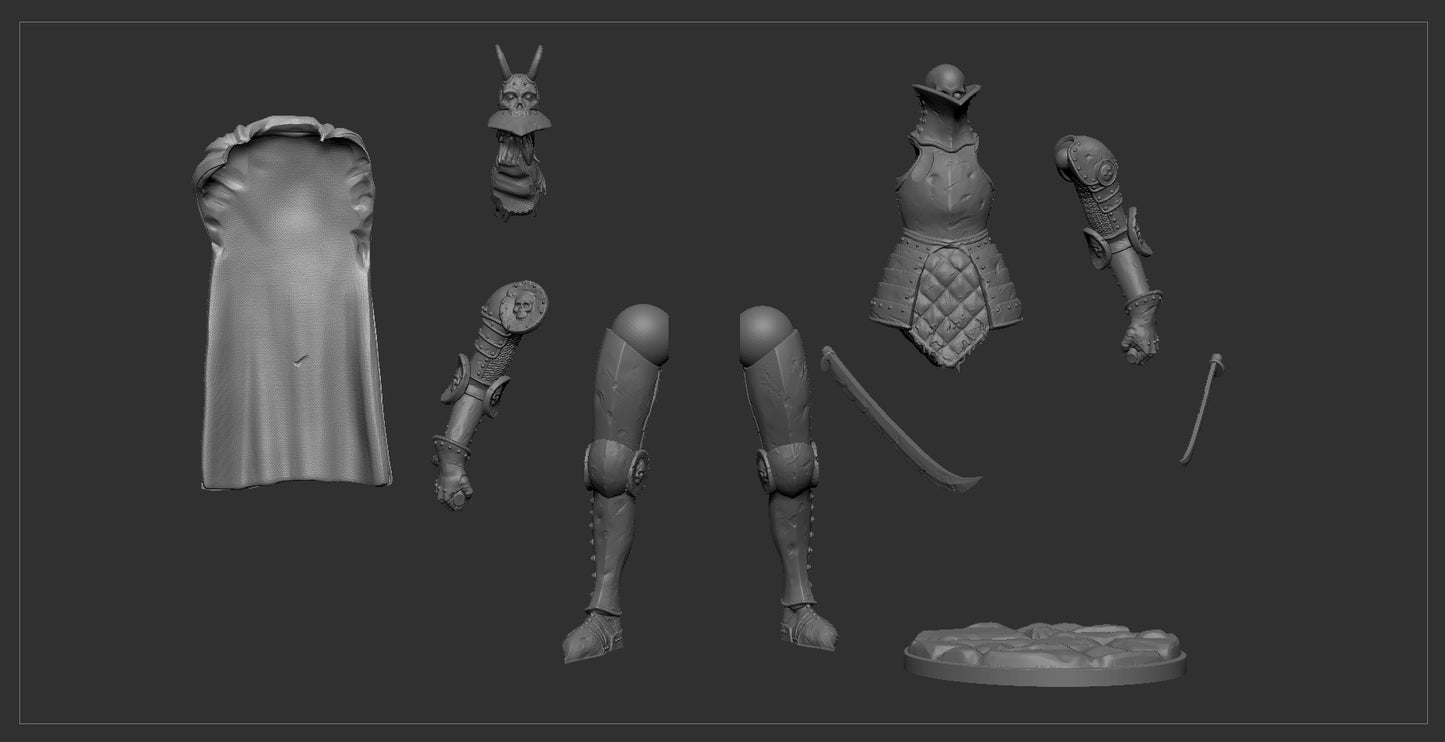 Z Kino - Death Knight - 75mm Pin Up/Figure/Model/Diorama