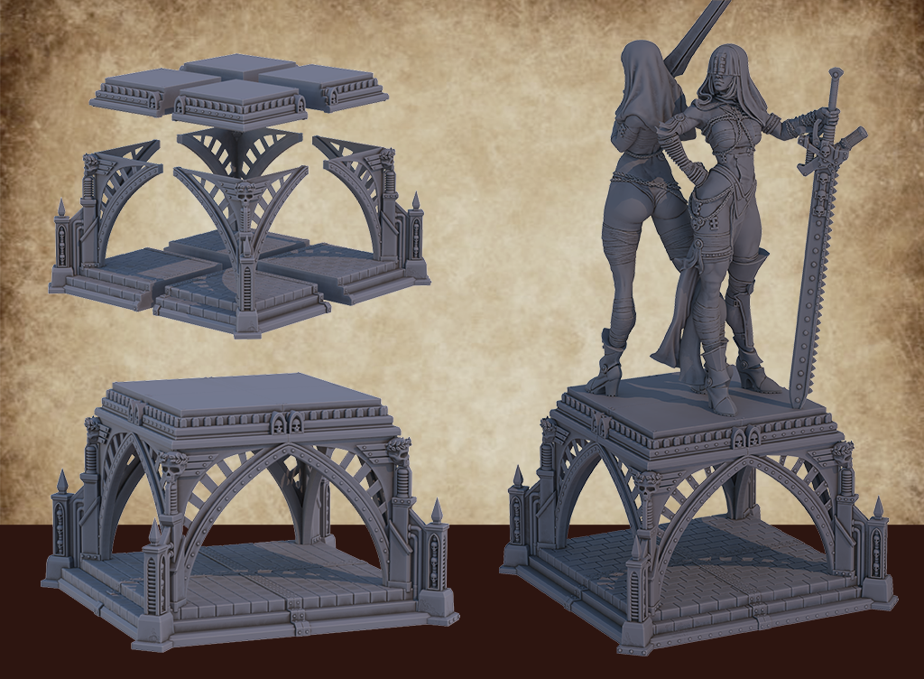Astland - Statues of the Iron City #2.1.0 - 75mm Pin Up/Figure/Model/Diorama
