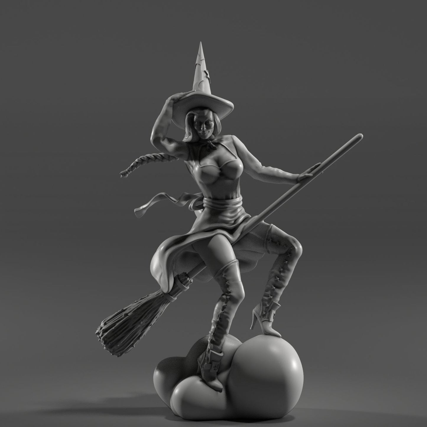 Medusa Miniatures - Halloween Witch - 75mm Pin Up/Figure/Model/Diorama