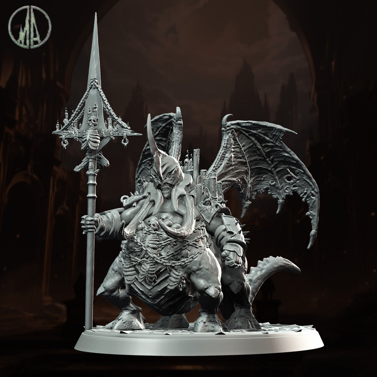 Monolith Arts - Underworld Creatures - Pit Lord #2 - DnD/TTRPG Figure/Miniature