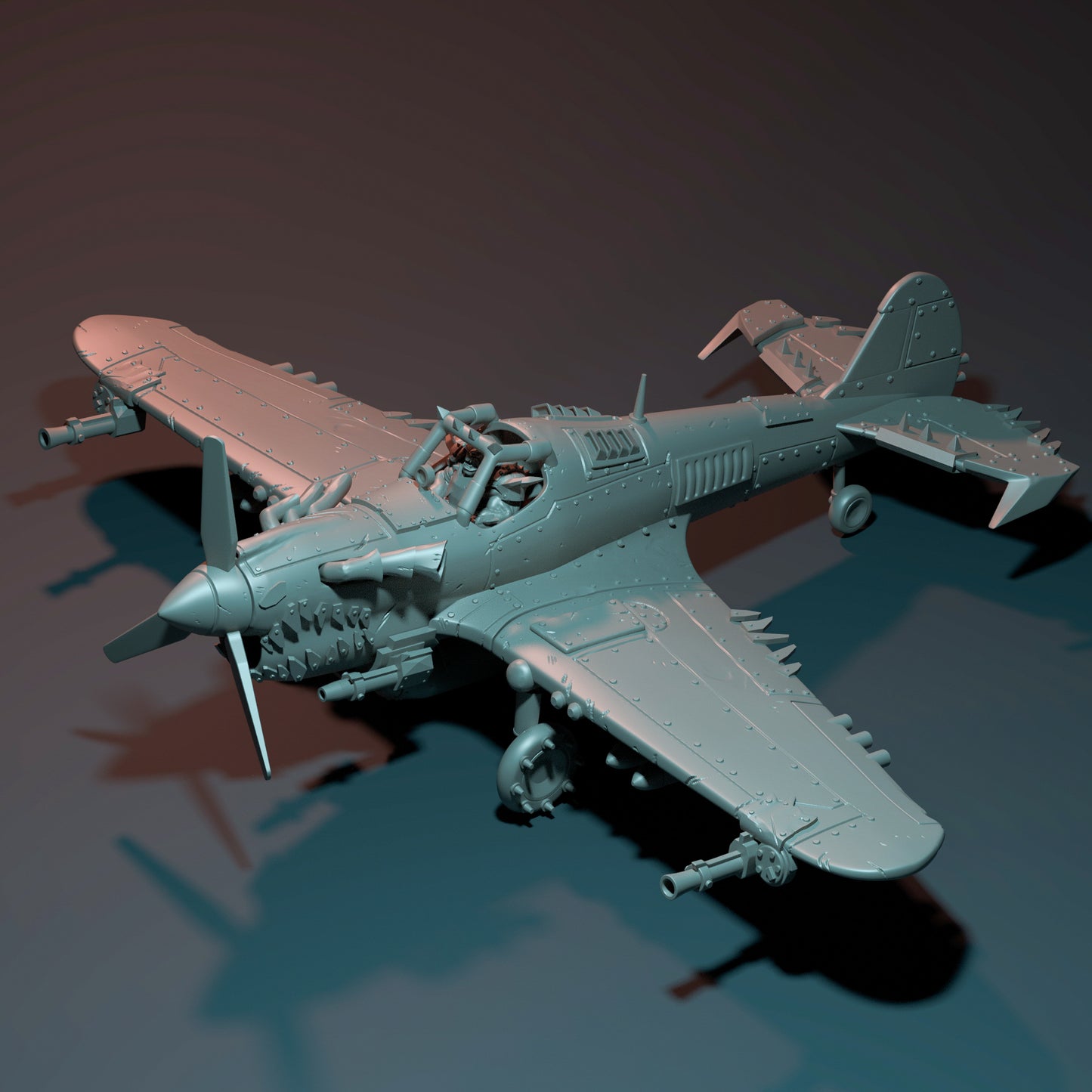 Dinoworld - Orks - Orc Warplane #1 - DnD/Pathfinder/TTRPG Figure Miniature