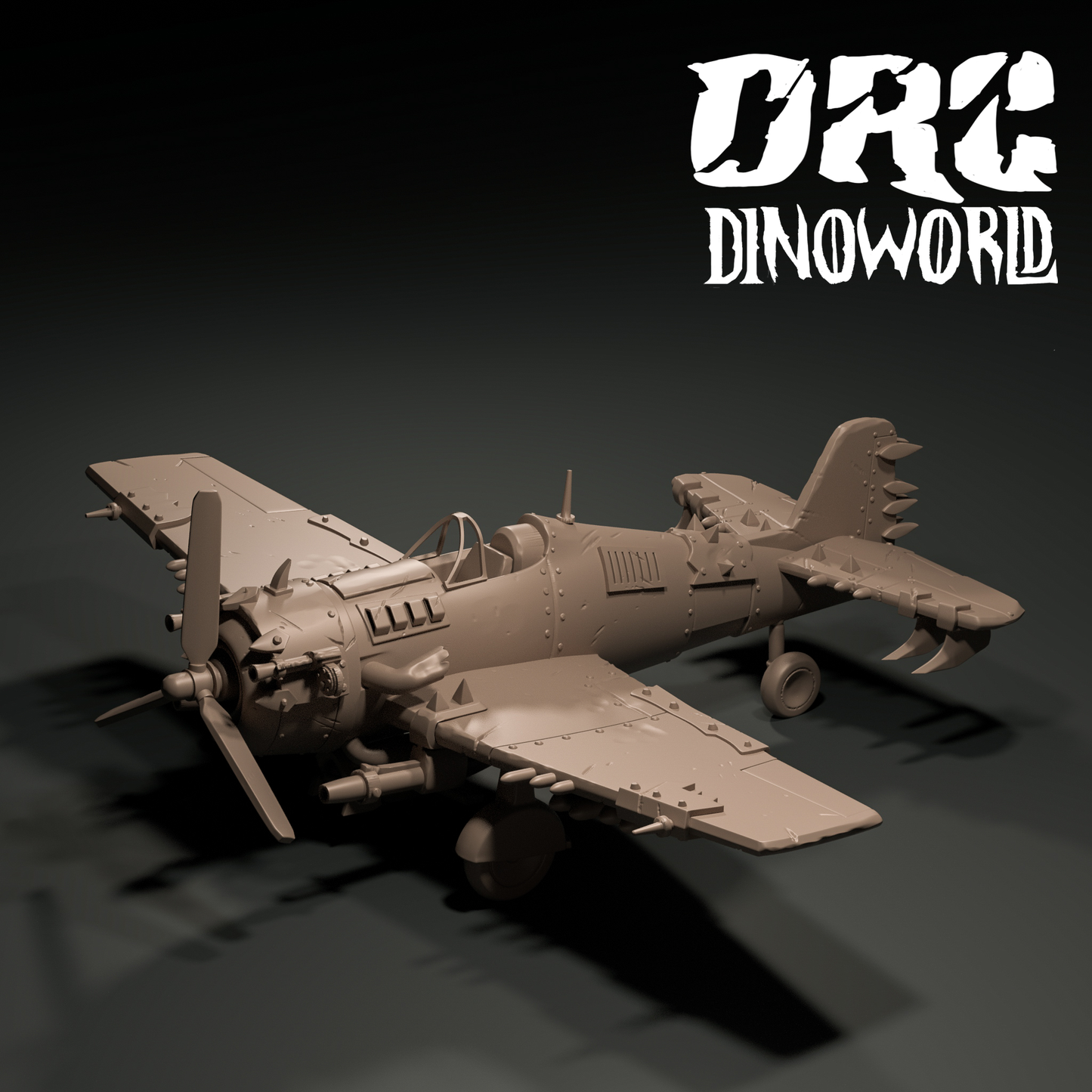 Dinoworld - Orks - Orc Warplane #2 - DnD/Pathfinder/TTRPG Figure Miniature