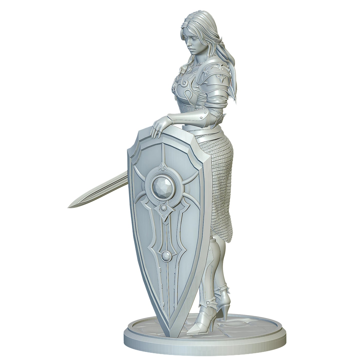 3darts - Beatrix, Paladin of the Crown - 32/75/120mm Pin Up/Figure/Model/Diorama